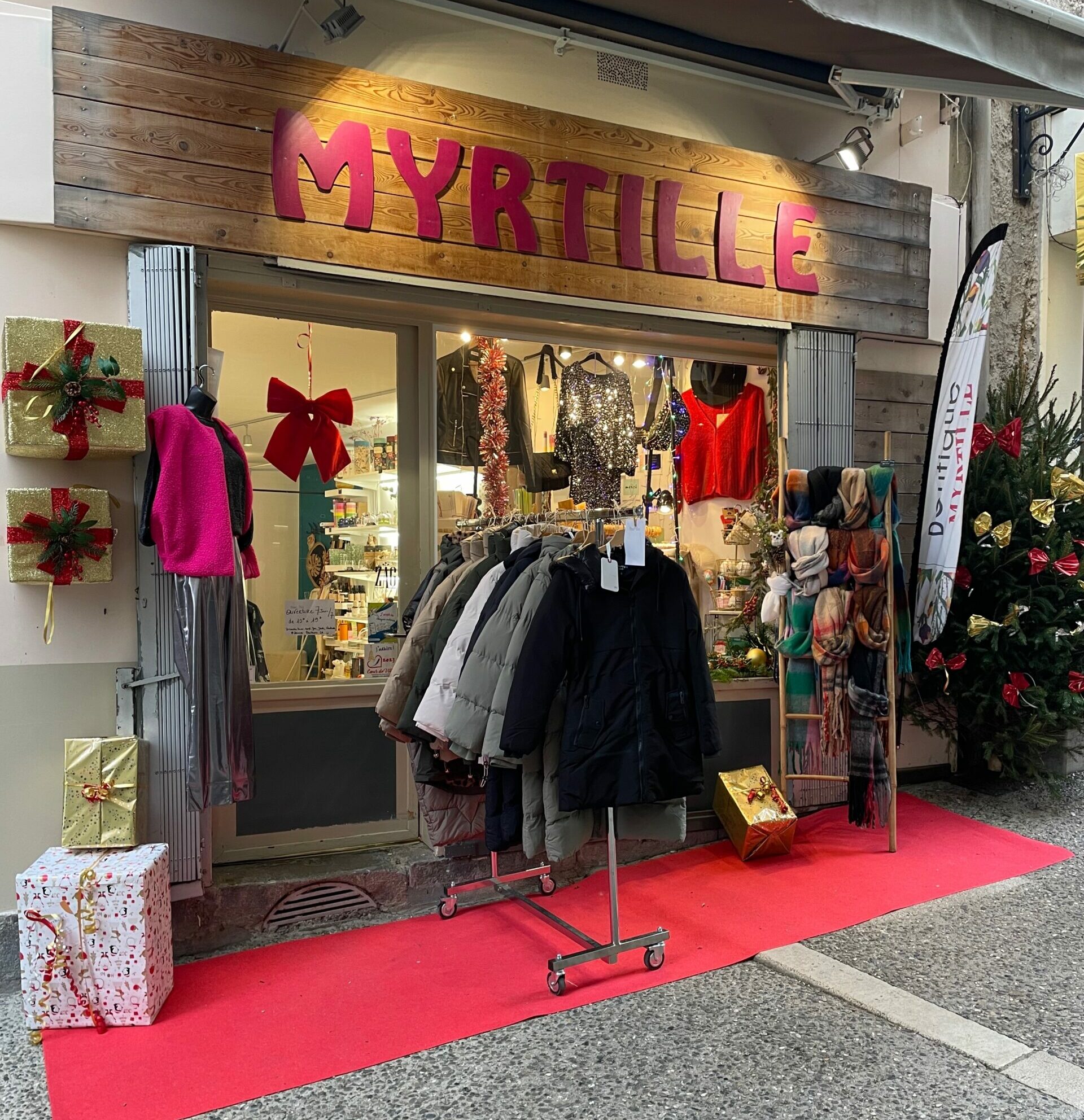 Façade du concept Store myrtille à Digne-les-Bains